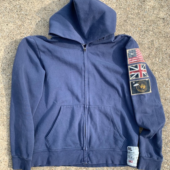 Ralph Lauren DENIM & SUPPLY Flag Hoodie (SZ M) - Picture 1 of 6